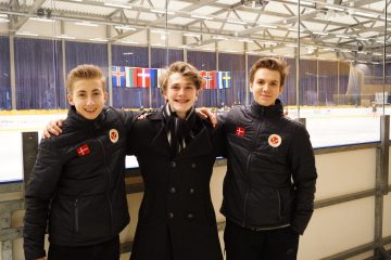 Nikolaj M. Pedersen, LInus Colmor Jepsen og Daniel Tsion. Foto: Arne Jepsen